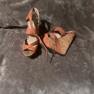 Wedge shoes multicolor